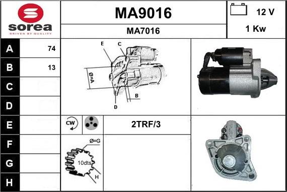 SNRA MA9016 - Başlanğıc furqanavto.az