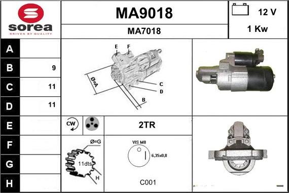 SNRA MA9018 - Başlanğıc furqanavto.az