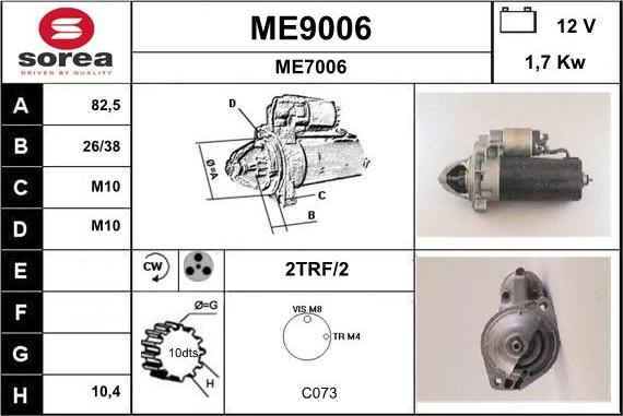 SNRA ME9006 - Başlanğıc furqanavto.az