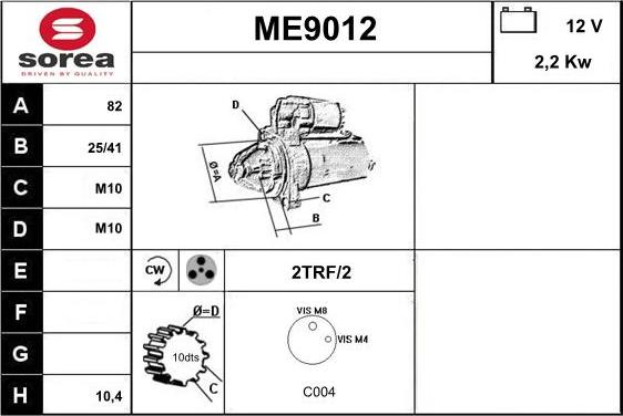 SNRA ME9012 - Başlanğıc furqanavto.az