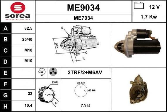 SNRA ME9034 - Başlanğıc furqanavto.az