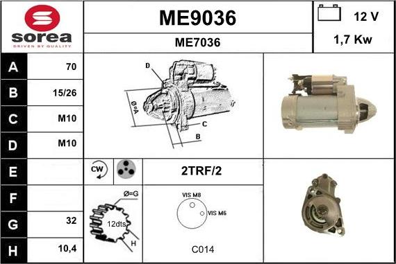 SNRA ME9036 - Başlanğıc furqanavto.az