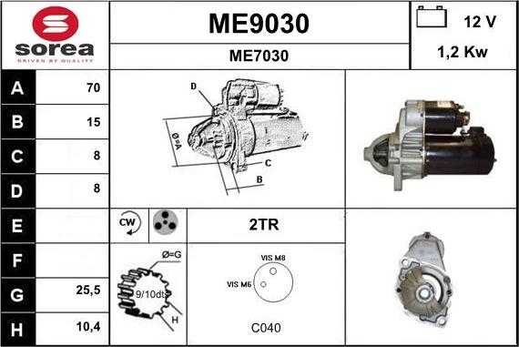 SNRA ME9030 - Başlanğıc furqanavto.az