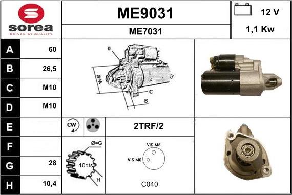 SNRA ME9031 - Başlanğıc furqanavto.az