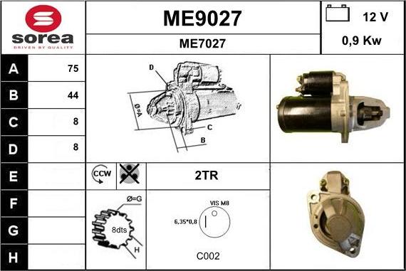 SNRA ME9027 - Başlanğıc furqanavto.az