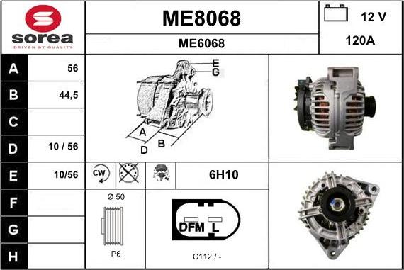 SNRA ME8068 - Alternator furqanavto.az