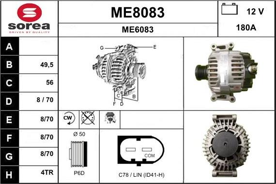 SNRA ME8083 - Alternator furqanavto.az