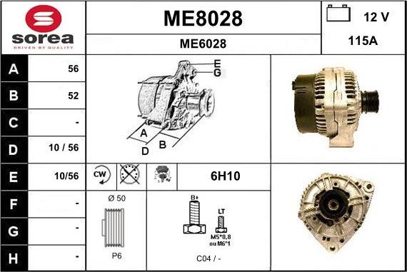 SNRA ME8028 - Alternator furqanavto.az