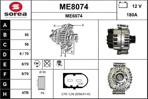 SNRA ME8074 - Alternator furqanavto.az