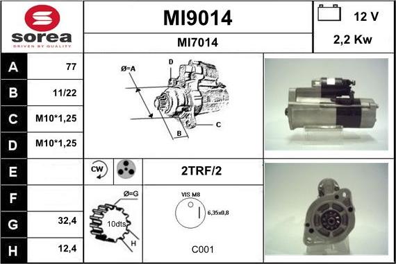 SNRA MI9014 - Başlanğıc furqanavto.az