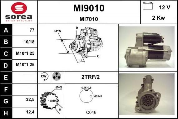 SNRA MI9010 - Başlanğıc furqanavto.az