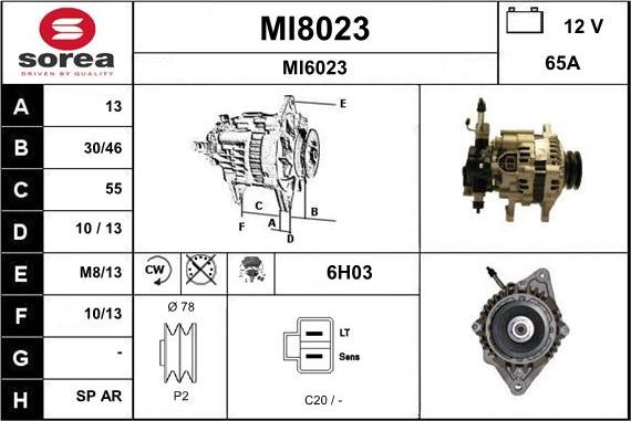 SNRA MI8023 - Alternator furqanavto.az