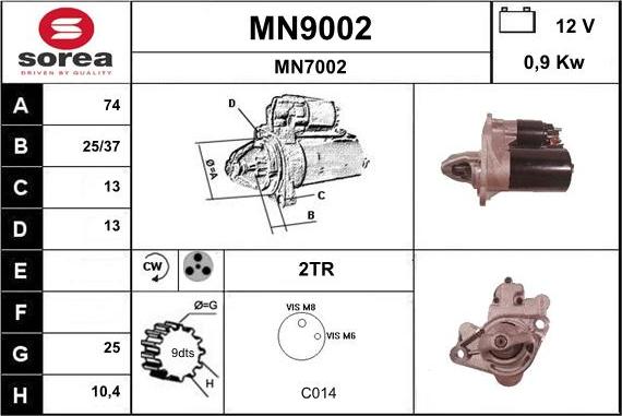 SNRA MN9002 - Başlanğıc furqanavto.az