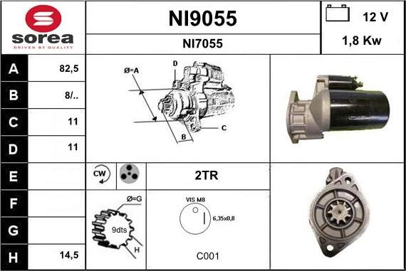 SNRA NI9055 - Başlanğıc furqanavto.az