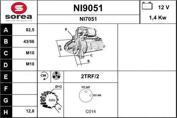 SNRA NI9051 - Başlanğıc furqanavto.az