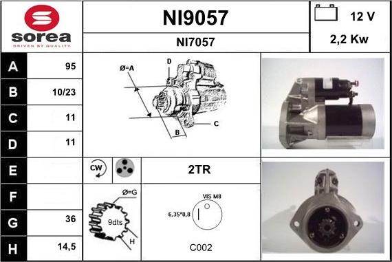 SNRA NI9057 - Başlanğıc furqanavto.az