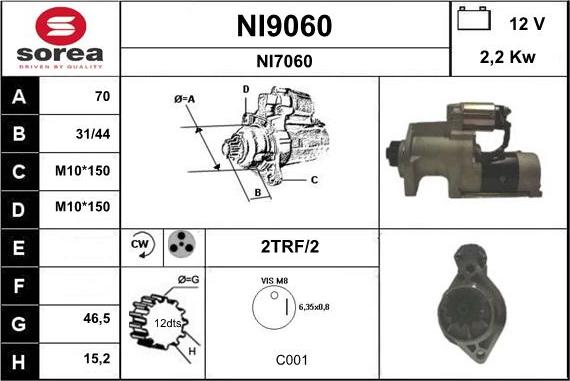 SNRA NI9060 - Başlanğıc furqanavto.az