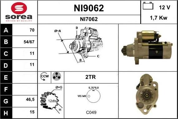 SNRA NI9062 - Başlanğıc furqanavto.az