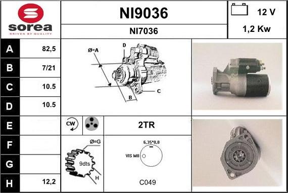 SNRA NI9036 - Başlanğıc furqanavto.az