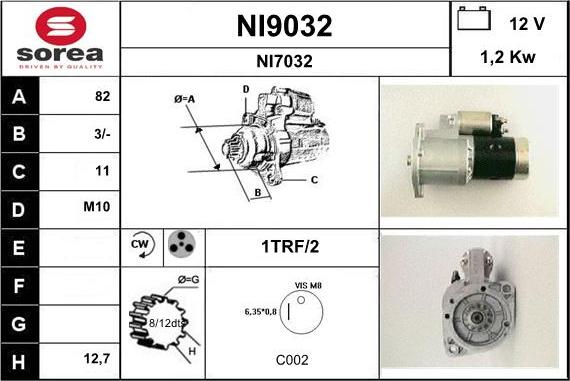 SNRA NI9032 - Başlanğıc furqanavto.az