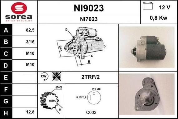 SNRA NI9023 - Başlanğıc furqanavto.az