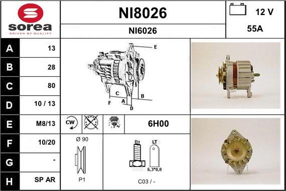 SNRA NI8026 - Alternator furqanavto.az