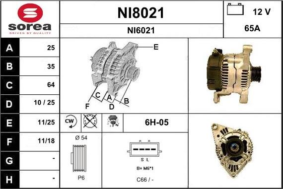 SNRA NI8021 - Alternator furqanavto.az