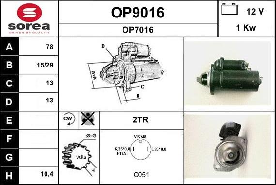 SNRA OP9016 - Başlanğıc furqanavto.az