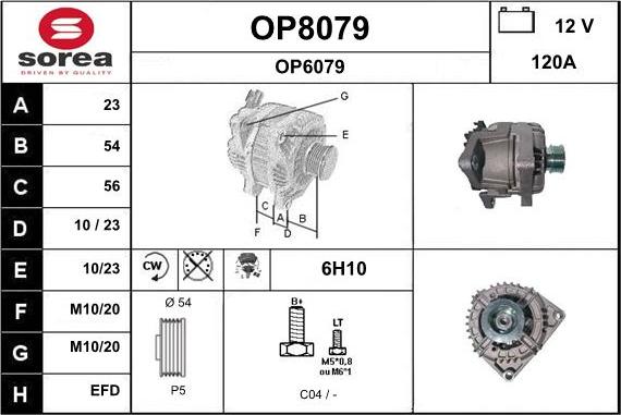 SNRA OP8079 - Alternator furqanavto.az