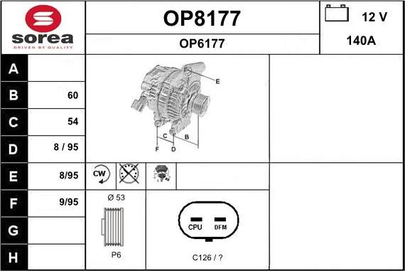 SNRA OP8177 - Alternator furqanavto.az