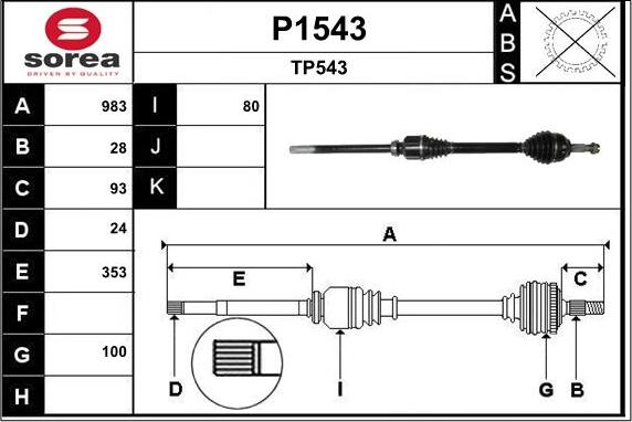 SNRA P1543 - Sürücü mili furqanavto.az