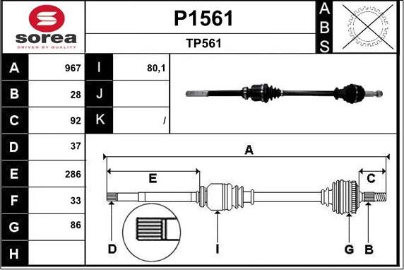 SNRA P1561 - Sürücü mili furqanavto.az