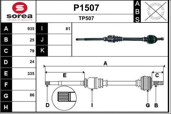 SNRA P1507 - Sürücü mili furqanavto.az