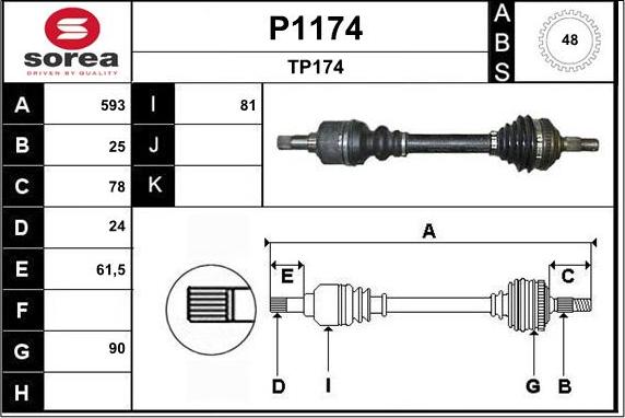 SNRA P1174 - Sürücü mili furqanavto.az