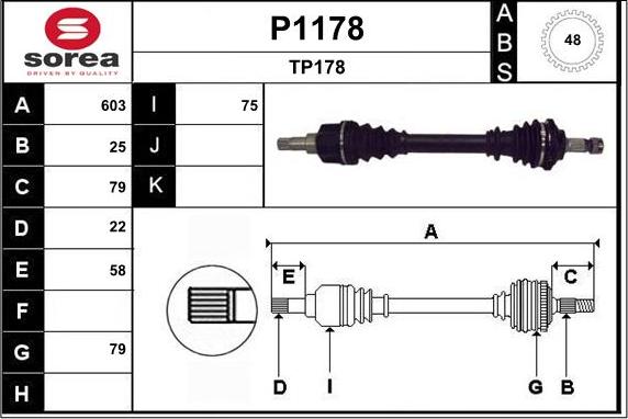 SNRA P1178 - Sürücü mili furqanavto.az