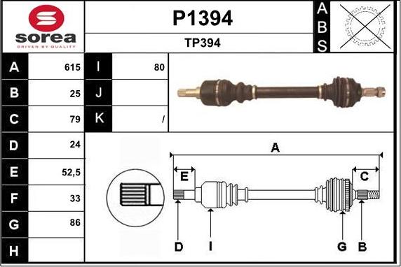 SNRA P1394 - Sürücü mili furqanavto.az