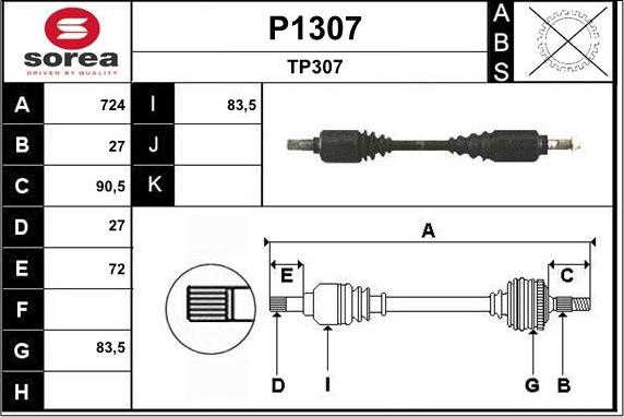 SNRA P1307 - Sürücü mili furqanavto.az