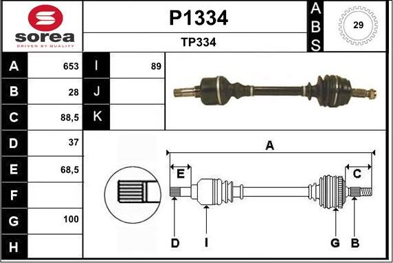 SNRA P1334 - Sürücü mili furqanavto.az