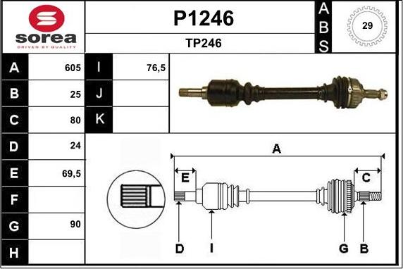 SNRA P1246 - Sürücü mili furqanavto.az