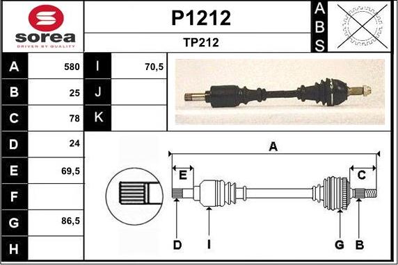 SNRA P1212 - Sürücü mili furqanavto.az