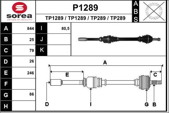 SNRA P1289 - Sürücü mili furqanavto.az