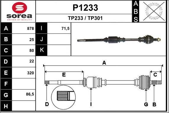 SNRA P1233 - Sürücü mili furqanavto.az