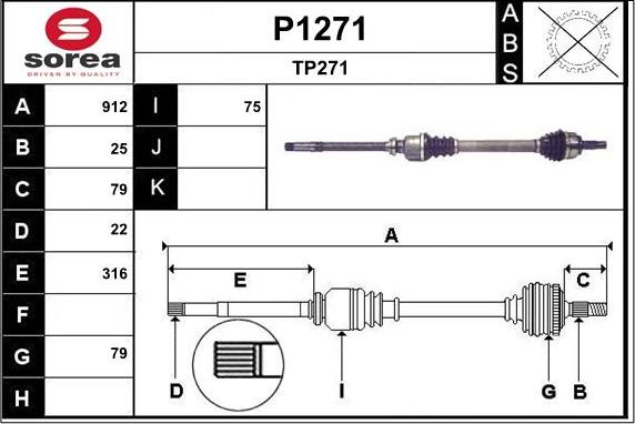 SNRA P1271 - Sürücü mili furqanavto.az