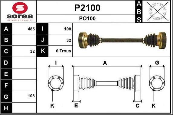 SNRA P2100 - Sürücü mili furqanavto.az