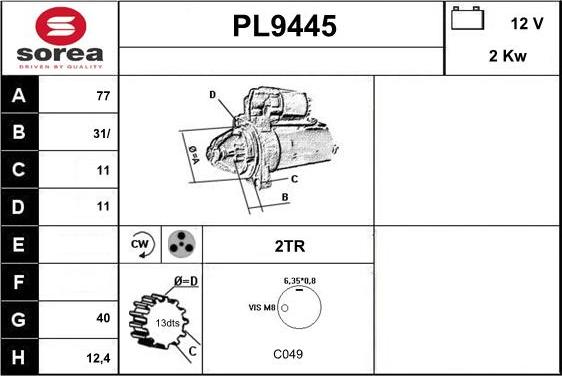 SNRA PL9445 - Başlanğıc furqanavto.az