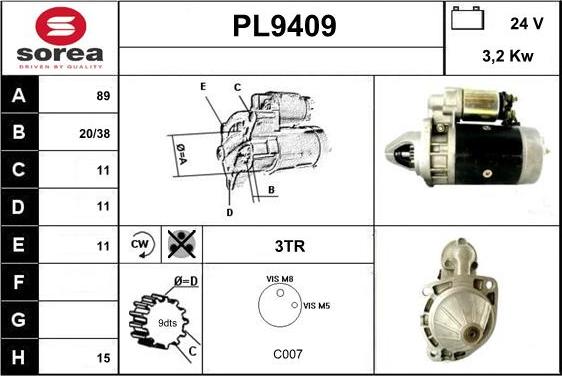 SNRA PL9409 - Başlanğıc furqanavto.az