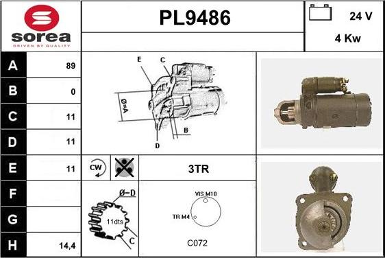 SNRA PL9486 - Başlanğıc furqanavto.az