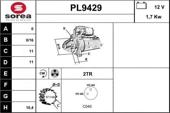 SNRA PL9429 - Başlanğıc furqanavto.az