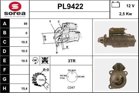 SNRA PL9422 - Başlanğıc furqanavto.az