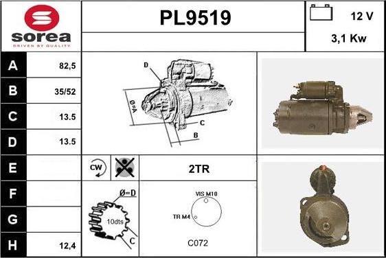 SNRA PL9519 - Başlanğıc furqanavto.az